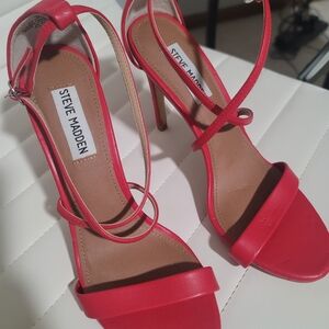 Steve Madden Coral Ankle Wrap Sandal Heels